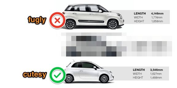 Fiat 500 vs Fiat 500L